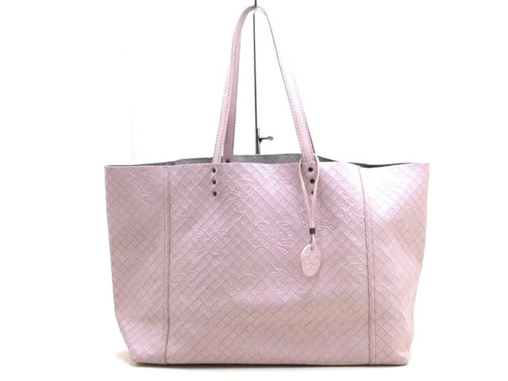 BOTTEGA VENETA Tote Bag Leather Pink